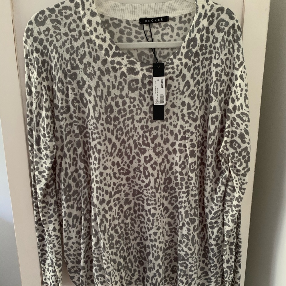 Cheetah print sweater